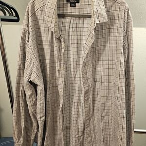 Claiborne Plaid Button-Up Shirt